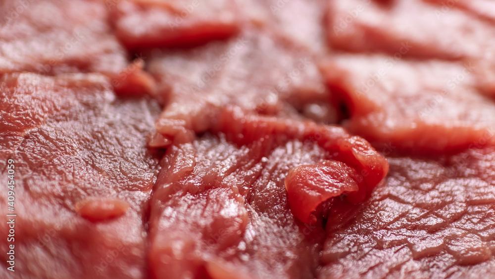 Fresh red sliced beef for cookery chef Fresh red sliced beef for cookery chef