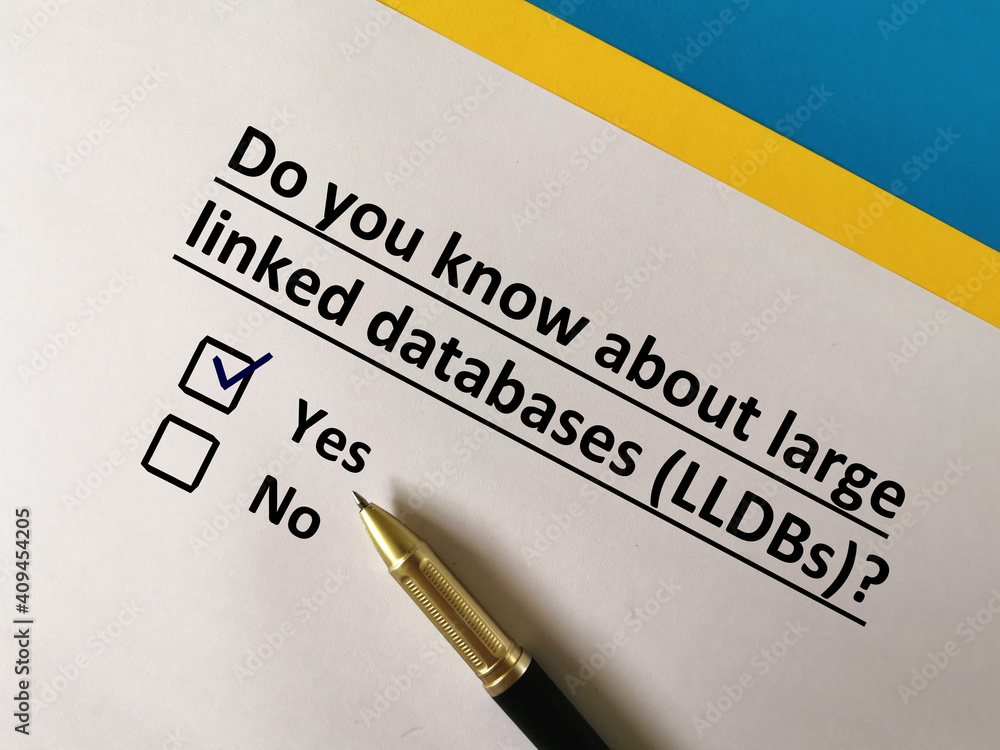 One person is answering question about vaccines. He knows about large linked databases (LLDBs) One person is answering question about vaccines. He knows about large linked databases (LLDBs)