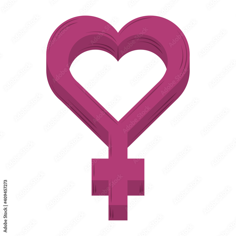 womens day pink gender female shaped heart design vector womens day pink gender female shaped heart design vector