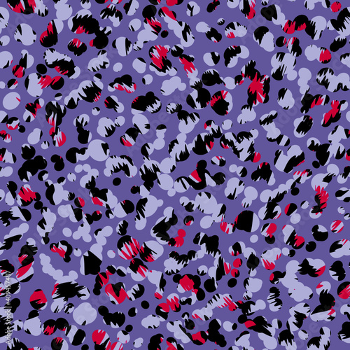 continuous design with dots of different colors. Pattern seamless for textile industry