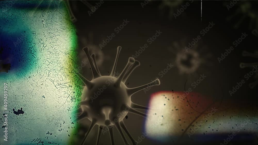 corona virus covid sars motion footage