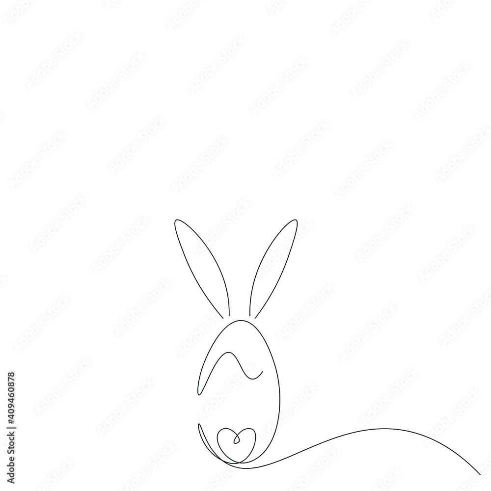 Easter egg bunny icon, vector illustration Easter egg bunny icon, vector illustration
