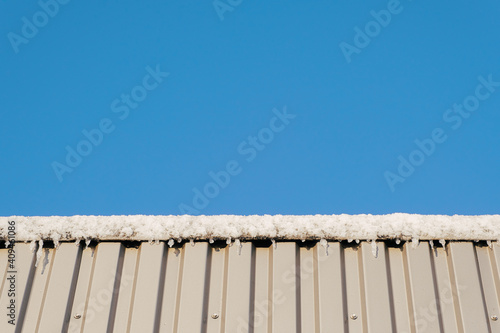 snow covered roof