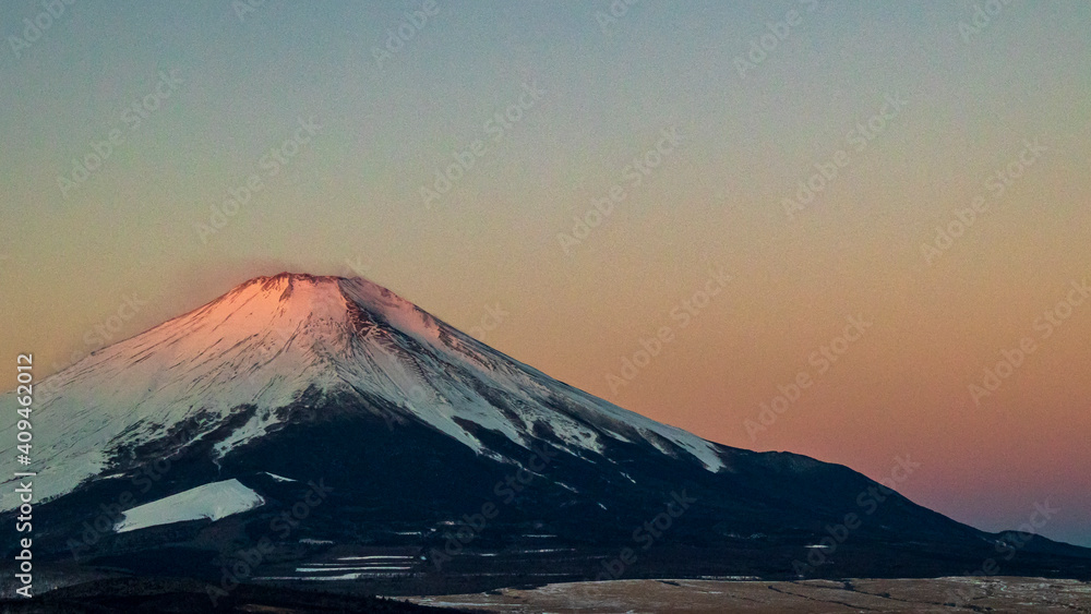 富士山　モルゲンロート