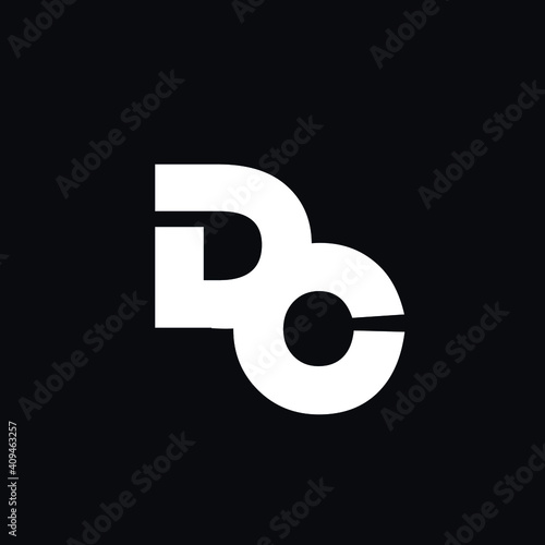 Letter D C Logo Design Vector Illustration. © Rajib