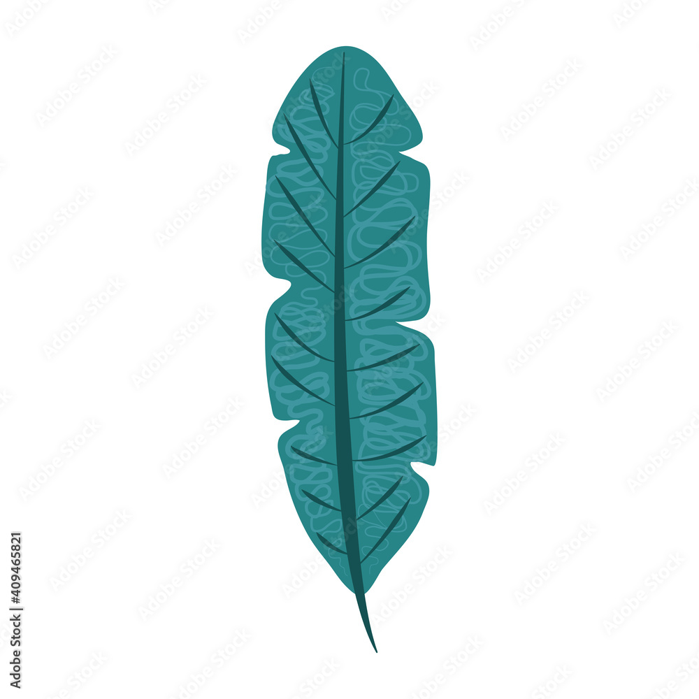 tropical leaf foliage flora nature abstract style icon tropical leaf foliage flora nature abstract style icon