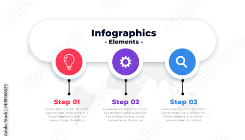 infographic options number workflow template design