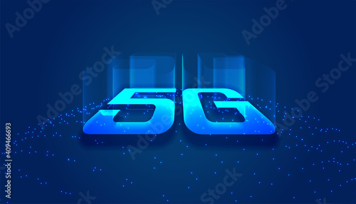 high speed 5th generation technology concept background
