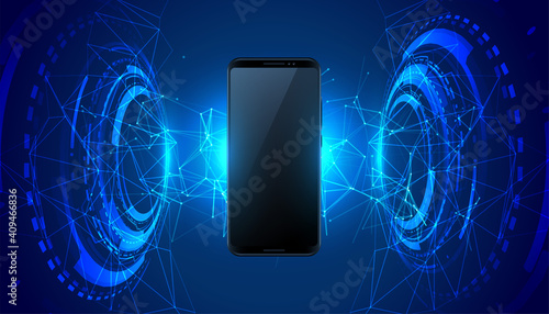 mobile futuristic technology concept background design