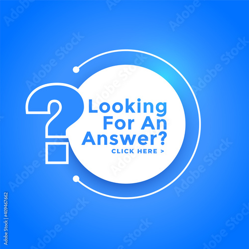 web help and support question mark template design