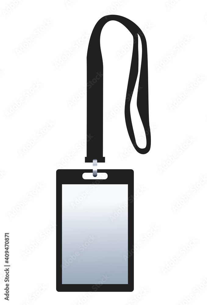 Obraz premium id badge mockup branding element icon