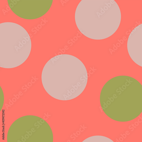 Pattern with multicolored circles