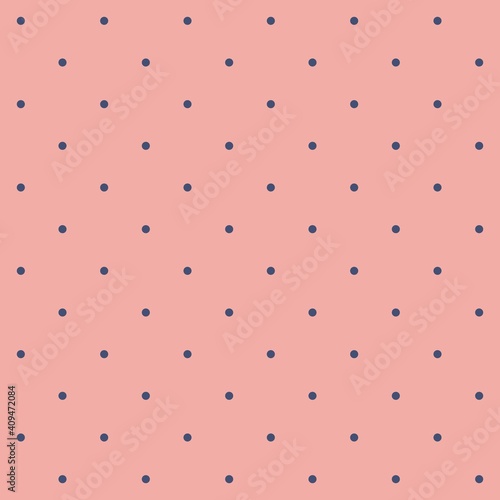 Seamless pattern dark dot on a moderate mauve Crayola background. The ordered arrangement of a geometric shapes. Vector illustration. Light pink graphic texture for design.