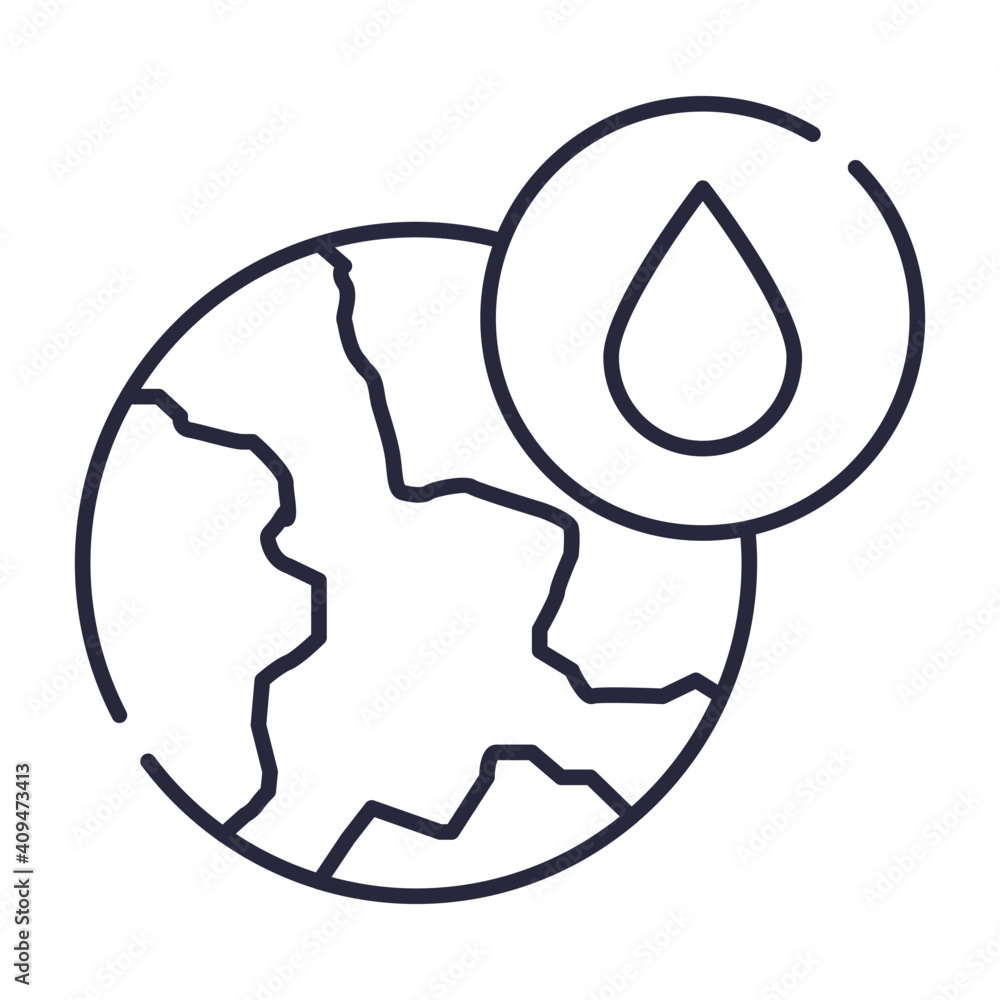 water of earth icon water of earth icon