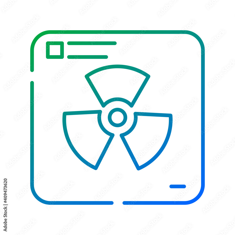 Radioactive icon vector Radioactive icon vector