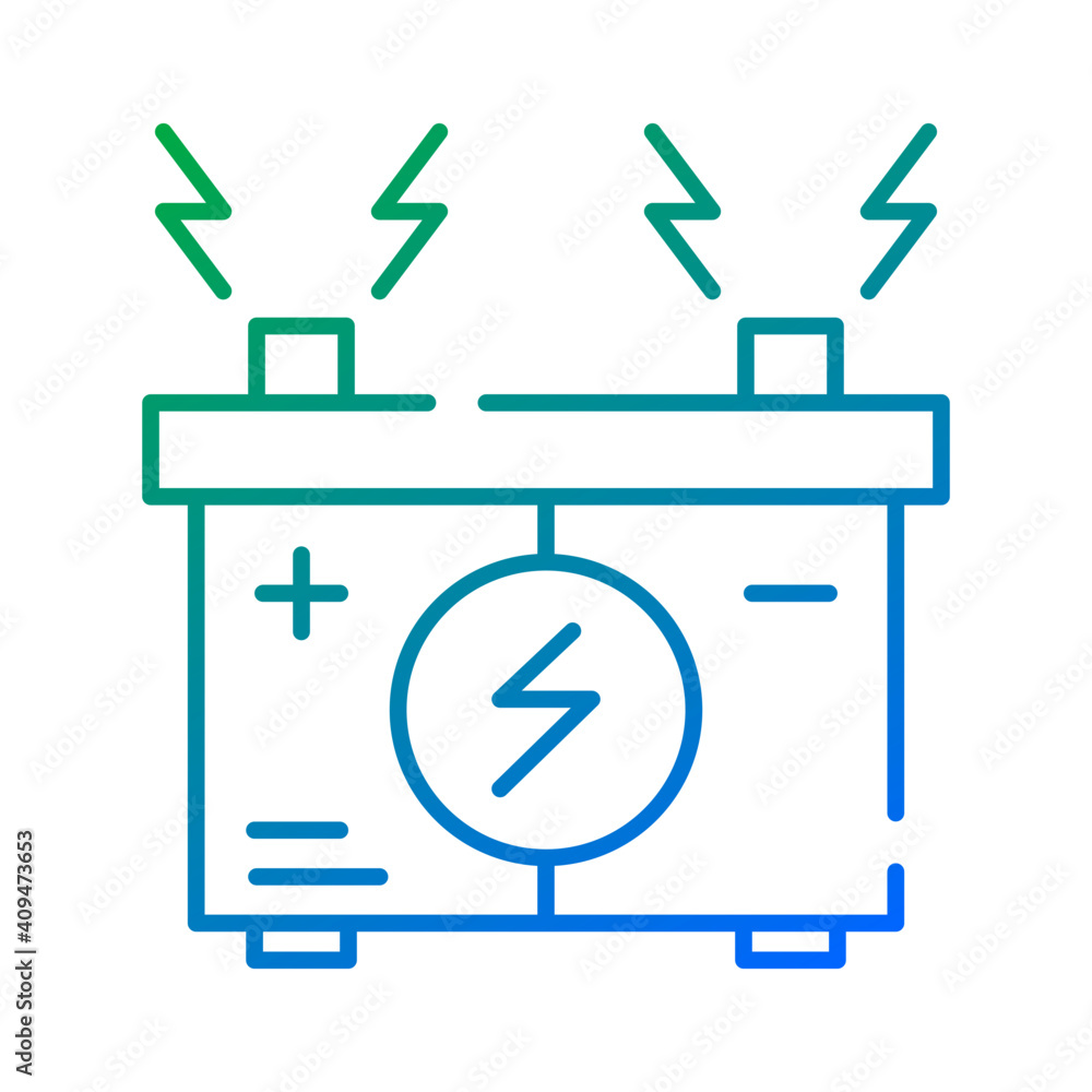 Battery icon vector Battery icon vector