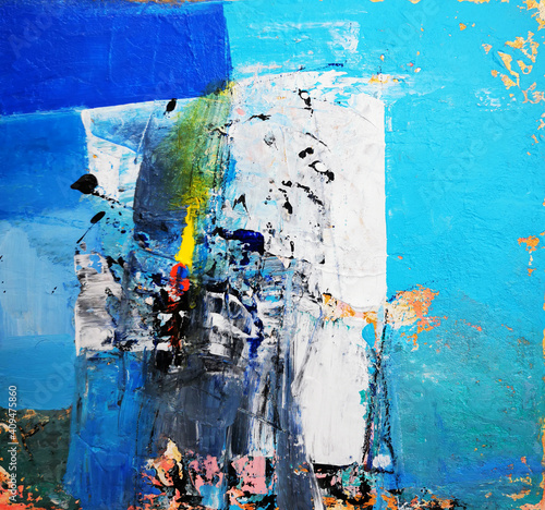 Wallpaper Mural Contemporary abstract painting on canvas Torontodigital.ca