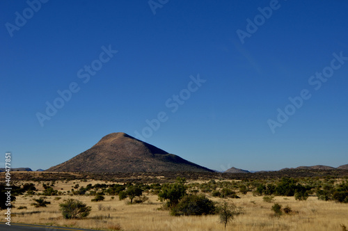 Namibia  Landscape with hills in the Kalahari-semi desert in the Nord Cape