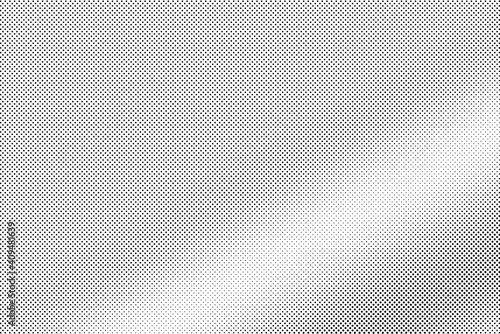 Black and white vector halftone. Subtle halftone digital texture. Faded dotted gradient. Comic effect overlay