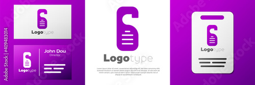 Logotype Please do not disturb icon isolated on white background. Hotel Door Hanger Tags. Logo design template element. Vector.