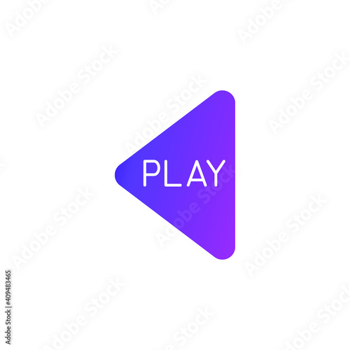 Play. Logo Icon Design Template Elements. Concept For Your Logo. Vector Illustration