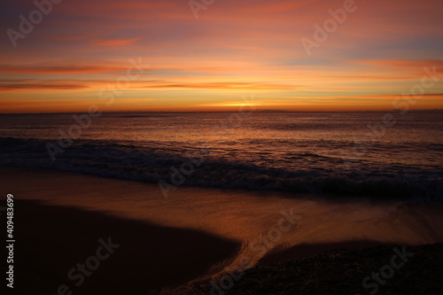 sunset on the beach © Monica