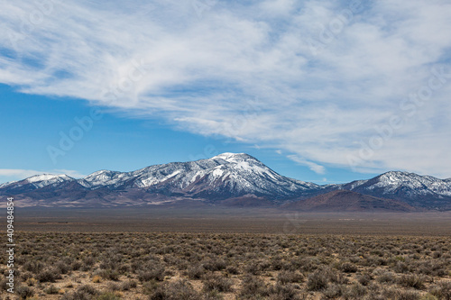 A Winter Desert Landscape from along the Extraterrestrial Highway in Nevada © lemanieh