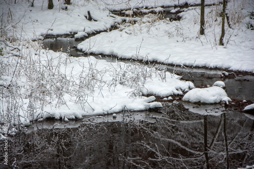 Winter in Lower Saxony, Bad Muender, Germany photo