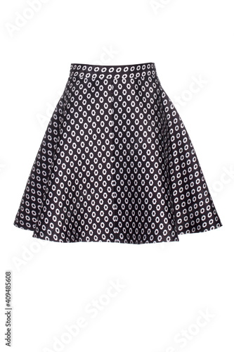 Short women s skirt isolated on white background