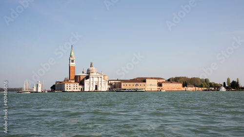 View of the island and the Cathedral of San Giorgio Maggiore. Venice. Italy © Aleksandr