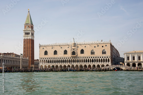 View of the Piazza San Marco from the boat. Venice. Italy © Aleksandr