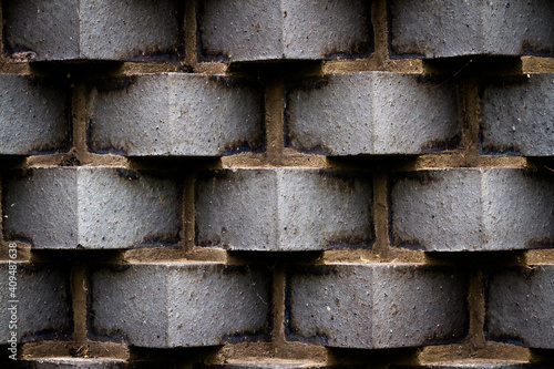 Protruding bricks photo