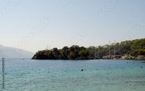 Beach a blue lagoon in Oludeniz