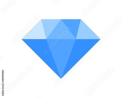 Diamond vector icon - diamond / crystal flat design illustration for web, app, software use