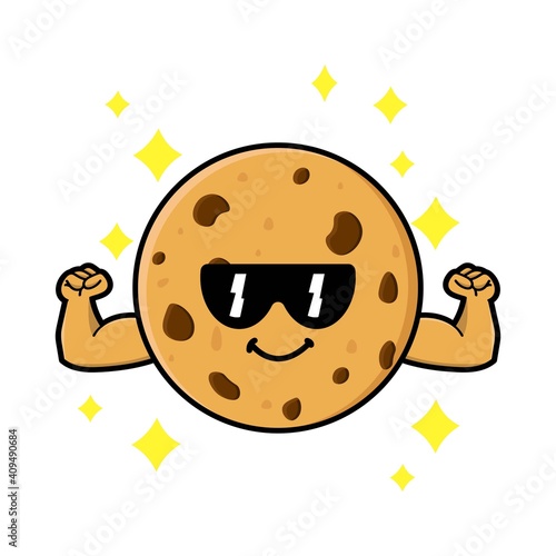 cute cookies cartoon mascot character