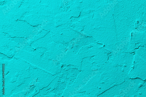 texture of old turquoise wall