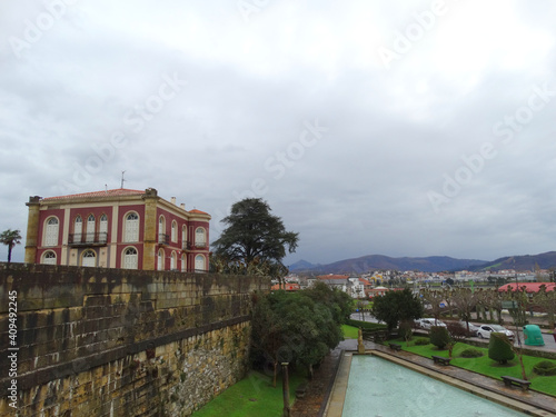 Arquitecture in Hondarribia Village at French Border Spain © fanishot