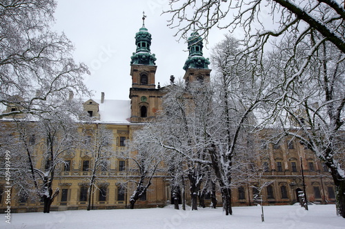 Lubiąż Abbey (Kloster Leubus; Opactwo cystersów w Lubiążu), also commonly known in English as Leubus Abbey, is a former Cistercian monastery in Lubiąż, in the Lower Silesian Voivodeship