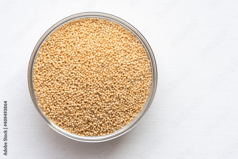Uncooked Amaranth Grain in a Bowl Uncooked Amaranth Grain in a Bowl
