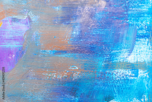 Detail of artistic abstract oil painted background. Acrylic painting on canvas.
