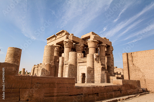 Magnificent Kom Ombo temple of Egyptian god Sobek photo