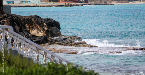 Old white staircase leading to the sea, Marsa Matruh photo