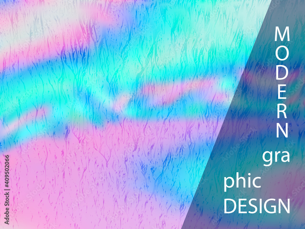 Fototapeta premium presentation holographic gradient vector template.