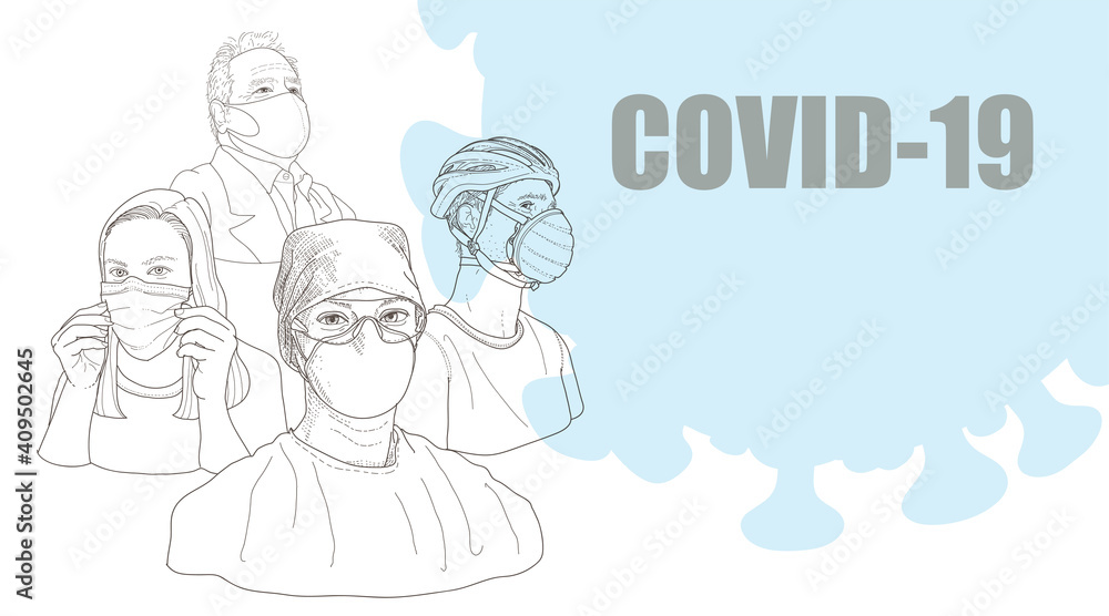 People around the world live a new normal life. People wear masks to prevent the spread of COVID-19 infection. People around the world live a new normal life. People wear masks to prevent the spread of COVID-19 infection.