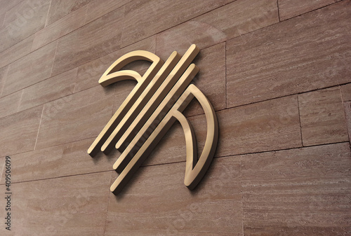 3d logo design concept