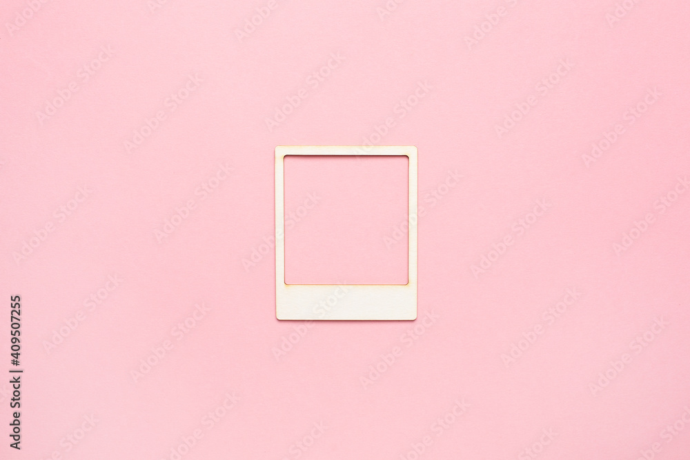 Moodboard template composition with blank photo cards, torn paper, polaroid  frame glued on pink pastel background Stock Photo | Adobe Stock