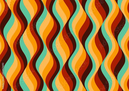Sixties themed wallpaper design