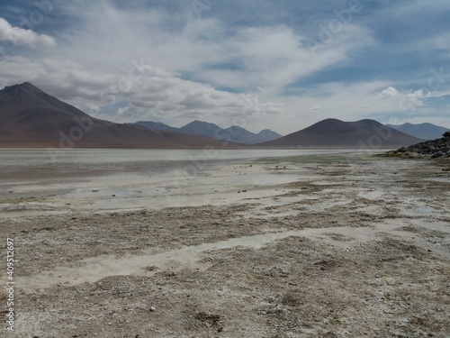 lake and mountains