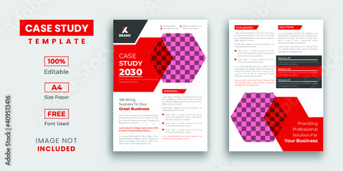 Case study template design