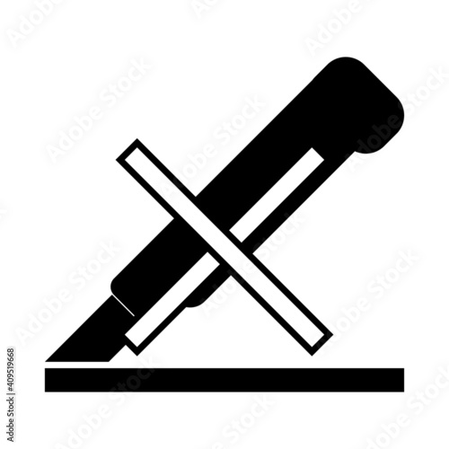Do not use cutter icon, Packaging Symbol